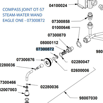 COMPASS JOINT OT-57 STEAM-WATER WAND EAGLE ONE