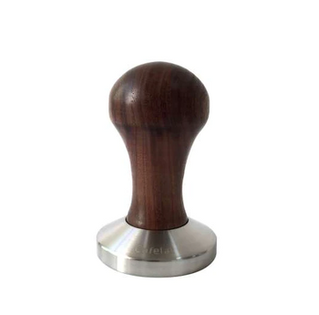 Cafe Lat - Tamper do kawy stalowy z drzewem orzechowym + podkładka pod tamper - 58mm - NR 615753