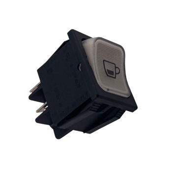 BLUE LIGHT WHITE BIPOLAR SWITCH UL 16A COFFEE